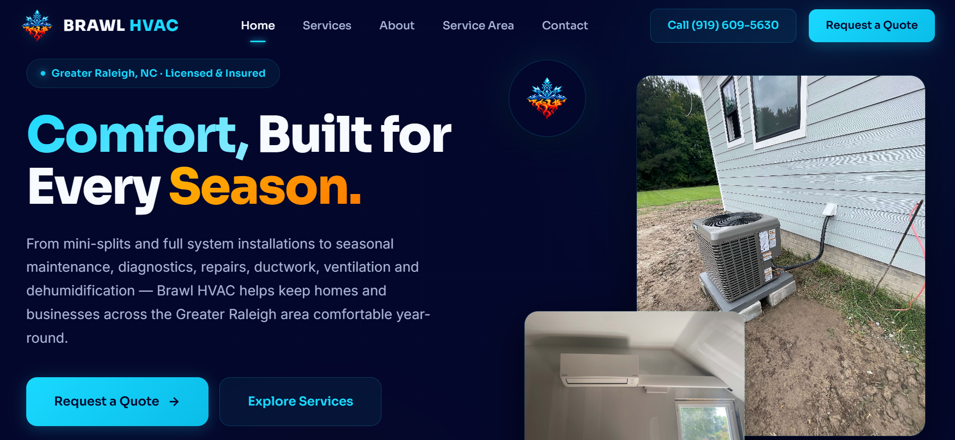 Brawl HVAC website